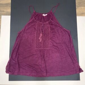 Women's Purple Sleeveless Top